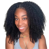 Mongolian Kinky Curly Human Hair Wig | 13x4 Lace Front or 4x4 Closure