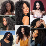 Mongolian Kinky Curly Human Hair Wig | 13x4 Lace Front or 4x4 Closure
