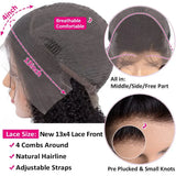 Mongolian Kinky Curly Human Hair Wig | 13x4 Lace Front or 4x4 Closure