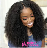 Mongolian Kinky Curly Human Hair Wig | 13x4 Lace Front or 4x4 Closure