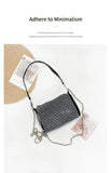 New Arrival Trendy Rhinestone Small Square Bag | Full Diamond Underarm Bag & Women's Chain Shoulder Crossbody Small Handbag (Japanese & Korean Style)