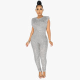 Fashionable Sexy Sleeveless Jumpsuit Women Without Belt Women