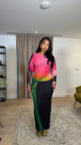 Women Clothing Double Layer Mesh Spring Autumn Elegant Long Sleeve Dress
