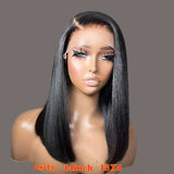 Sweet & Cute Brazilian Straight Bob Wig - Human Hair - Lace Front - Short & Fluffy