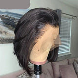 Sweet & Cute Brazilian Straight Bob Wig - Human Hair - Lace Front - Short & Fluffy