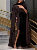 Spring Summer Women Sexy Shawl Color Matching Dress Ball Dress Two Pieces Sets