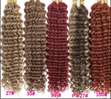 10A Colored Deep Wave Human Hair Bulk for Braiding - No Weft - Real Hair Silk