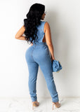 Women Wear Denim Women Wear Slim Fit Bodysuit