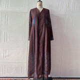 Women Clothing Loose Multicolor Maxi Dress