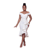 Elegant off Shoulder Fishtail Evening Dress Women Clothing