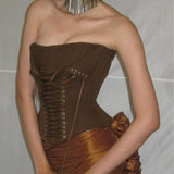 Advanced Design Sexy Boning Corset Lace up Corset Sexy Corset Tube Top