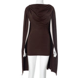 Women Clothing Slim Fit Swing Collar Design Sleeveless Sexy Dress