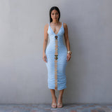 Women Clothing Sleeveless Sling Sheath Sexy Dress Fashionable Sleeveless Maxi Dress