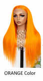 Black 24' Transparent Lace Front Wig Pre-Plucked Long Big Wave Brazilian Human Hair Body Wave Frontal