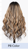 Dark Auburn Straight Human Hair 24' Lace Closure Wigs With Baby Hair
