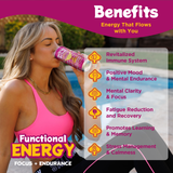 Mushroom Energy Drink 12 Pack - Strawberry Lemonade