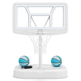 Pool Basketball Hoop Set with 2 Balls and Pump
