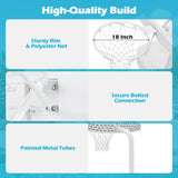 Pool Basketball Hoop Set with 2 Balls and Pump