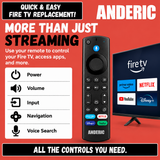 Anderic RRF1G1 Universal Fire TV Streaming Remote Control with Voice for All Fire TV's and Fire Sticks