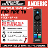 Anderic RRF1G1 Universal Fire TV Streaming Remote Control with Voice for All Fire TV's and Fire Sticks
