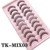 Russian Strip Lashes Makeup Lashes 25mm 3D Mink Volume Fluffy Natural False Eyelashes Thick Dramatic Mink Eyelashes Wholesale
