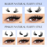 GROINNEYA Fluffy Thick DIY Eyelashes Cluster D/DD Curl Wispy Individual lashes Mix Eyelash Extensions False Eyelashes Extension