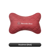 Car Seat Head Support Cushion Lumbar Pillow Interior Accessories For Mercedes Benz AMG Smart W205 C300 W203 W206 W108 W124 W126