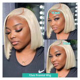 13x4 13x6 613 HD Blonde Bob Hair Wig Human Hair Lace Frontal Wig Brazilian Straight Bob Wig Lace Front Human Hair Wigs For Women