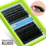 GROINNEYA Fluffy Thick DIY Eyelashes Cluster D/DD Curl Wispy Individual lashes Mix Eyelash Extensions False Eyelashes Extension