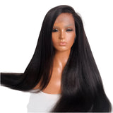 250% Density Light Yaki Straight 13x6 HD Lace Frontal Human Hair Wig