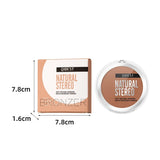 QIBEST Cream Contour Palette Dark Bronzing Powder Charlotte Makeup For Face Highlighter Bronzer Long-Lasting Concealer Cosmetics