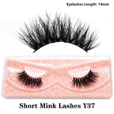 FOXESJI Real Mink Fluffy Short Eye Lashes Extension Wispy Soft Natural Short False Eyelashes Daily wear Full Strip Lashes Makeup