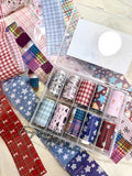 10Rolls Plaid Thousand-Bird Bow  Stars Nail Foils Transfer Paper  Nail Art Stickers  Manicure Set Decal  Nails Decoration
