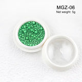 White Acrylic Flower Nail Art Decorations Mixed Size Rhinestones Red Blue Gem Manicure Tools Accessories DIY Nails Design 5g
