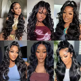 Brazilian Body Wave Human Hair Wigs Pre Plucked Hd Transparent 13x4 Lace Front Wig Bleached Knots Transparent Lace Frontal Wig
