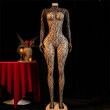 Sexy Big Loophole Open Bra BodySuits Erotic Crotchless Lingerie Women Fishnet Hollow Exposed Breast Adult Plus Size Underwear