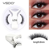 YSDO Magnetic Eyelashes Reusable Winged Magnetic 3D Mink lashes Long-Lasting No Glue Needed False Eyelashes with Tweezer Makeup