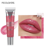 1 PC Shiny Water Lip Oil Lip Gloss Liquid Lipstick Jelly Tube Lip Glaze Moisturizing Shiny Intense Color Lips Beauty Makeup