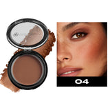 Woman makeup 6-Color Matte Bronze Powder Velvety Smooth Natural Setting Powder Makeup