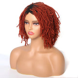 10" Braided Bob Wig | Afro Dreadlock Wig | Curly Ends | Synthetic Crochet Wig | Cosplay