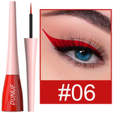 Matte Dark Green Liquid Eyeliner Pencil Waterproof Makeup Colorful Liquid Eye Liner Ultra-thin Long-Lasting Quick-Dry Eye Liner
