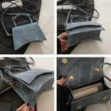 Fashionable Women's Shoulder Bag | Pure Color Trendy Crossbody Bag & Simple Casual Diagonal Bag (Small Square Bags for Autumn & All Seasons)
