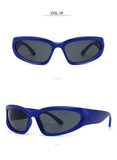 Unique Y2K Designer Luxury Sunglasses Women Rectangle Big Frame Sun Glasses For Men Outdoor UV Protection Classic 2000S Black Sh