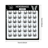 Self Adhesive Individual Eyelashes No Glue Needed Fluffy Cluster Eyelash Korean Fashion Manga Lash Extension for Daily Makeup