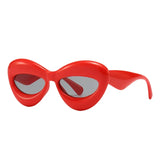 Plush women Cat Eye Sunglasses