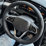 Steering Size 36-38cm Universal Non-slip Round Breathable leather Car Steering Wheel Cover Protector Suitable Auto Accessories