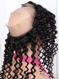 180% Density Deep Wave 360 Lace Frontal Wig | Transparent Swiss Lace Brazilian Remy Human Hair (12-20 Inch)