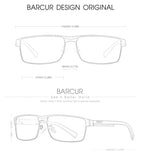 BARCUR Sunglasses Men’s Original Rectangle Fashionable Business Sunglasses – Polarized UV400 Protection for Driving Hiking Sports and Casual Wear – Trendy Fashion Shades Oculos De Sol with Anti-Reflective TAC Lenses