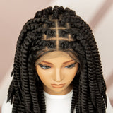Twisted Braided Bob Wig | Full Lace Cap | Kanekalon Fibre