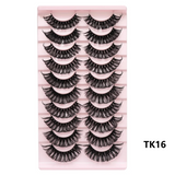 Russian Strip Lashes Makeup Lashes 25mm 3D Mink Volume Fluffy Natural False Eyelashes Thick Dramatic Mink Eyelashes Wholesale